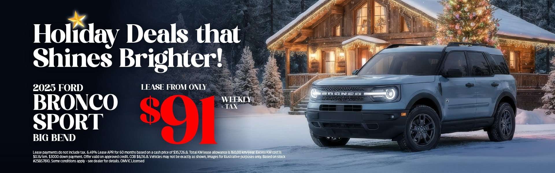 Ford Bronco Sport Christmas Lease Deal
